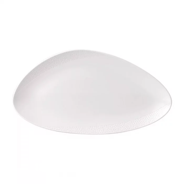 Isla White Chefs' Triangle Plate 13 3/4 x 7 3/8 " (Box 6) - Image 1