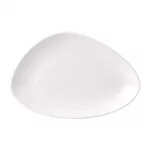 Isla White Chefs' Triangle Plate 12 x 8 " (Box 6)