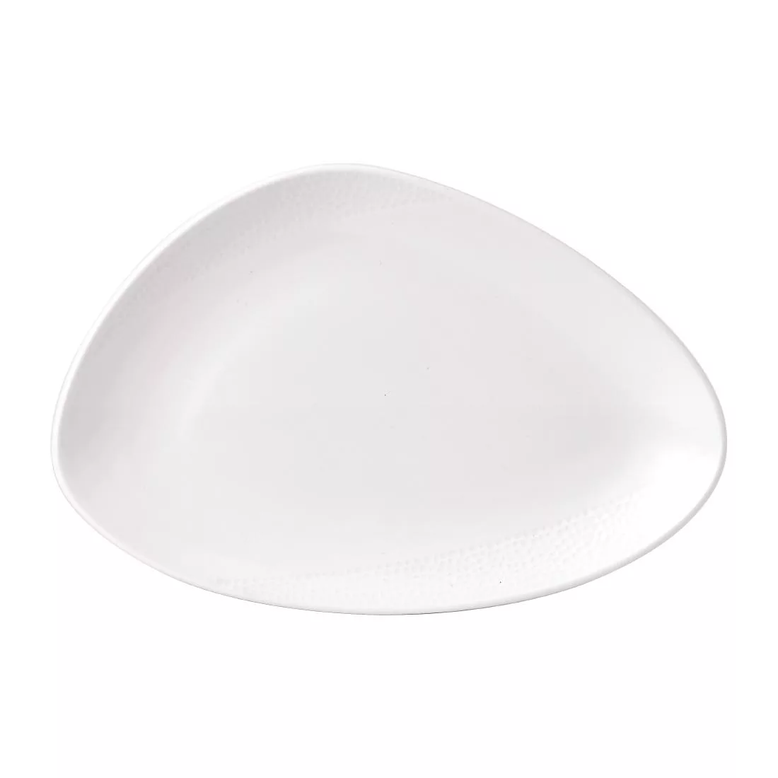 fe995_above.jpg Isla White Chefs' Triangle Plate 12 x 8 " (Box 6) - Image 1