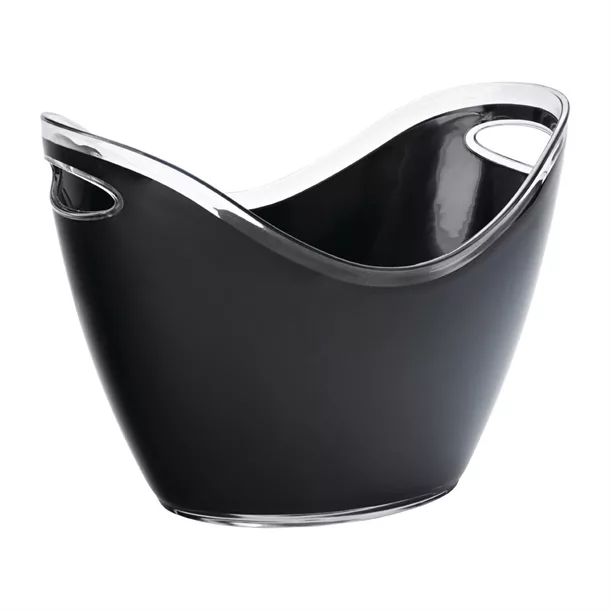fh176_npi23.jpg Utopia Large Champagne Bucket Black 350(Ø)mm (Pack of 2) - Image 1