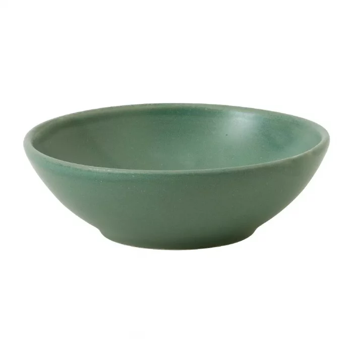 Churchill Super Vitrified Nourish Andorra Green Shallow Bowl 9oz (Box 12) - Image 1