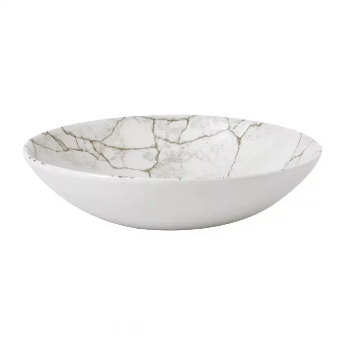 Studio Prints Kintsugi Agate Grey Coupe Bowls 182mm (Pack of 12) - Image 1