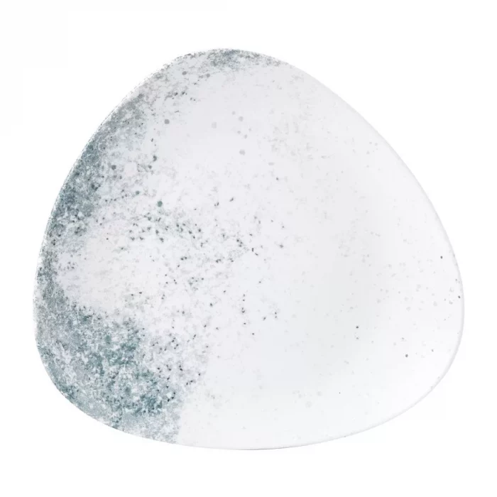 Studio Prints Haze Blue Triangle Plate 10 1/2 " (Box 12) - Image 1