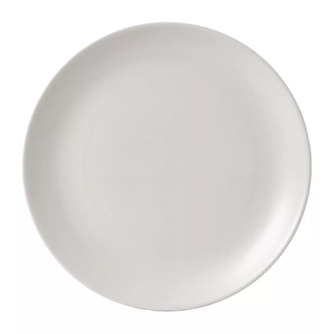 fj820_above.jpg Vellum White Coupe Plate 8 2/3 " (Box 12) - Image 1