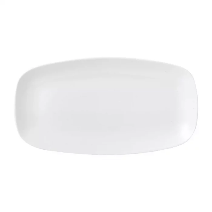 Vellum White Chefs' Oblong Plate No. 4 13 7/8 x 7 3/8 " (Box 6) - Image 1