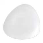 Vellum White Triangle Plate 7 3/4 " (Box 12)