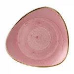 Churchill Stonecast Triangle Plates Petal Pink 9" (Pack of 12)
