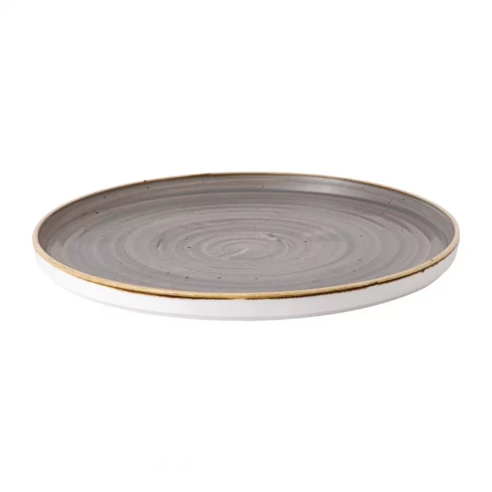 Stonecast Peppercorn Grey Walled Plate 10 3/4 " (Box 6) - Image 4