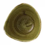 Stonecast Plume Olive Triangle Bowl 9oz (Pack of 12) - Image 3