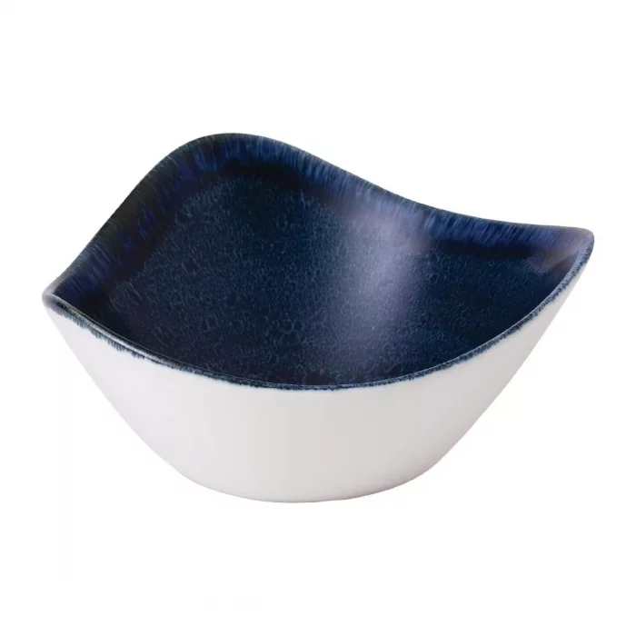 Stonecast Plume Ultramarine Triangle Bowl 9oz (Pack of 12) - Image 1