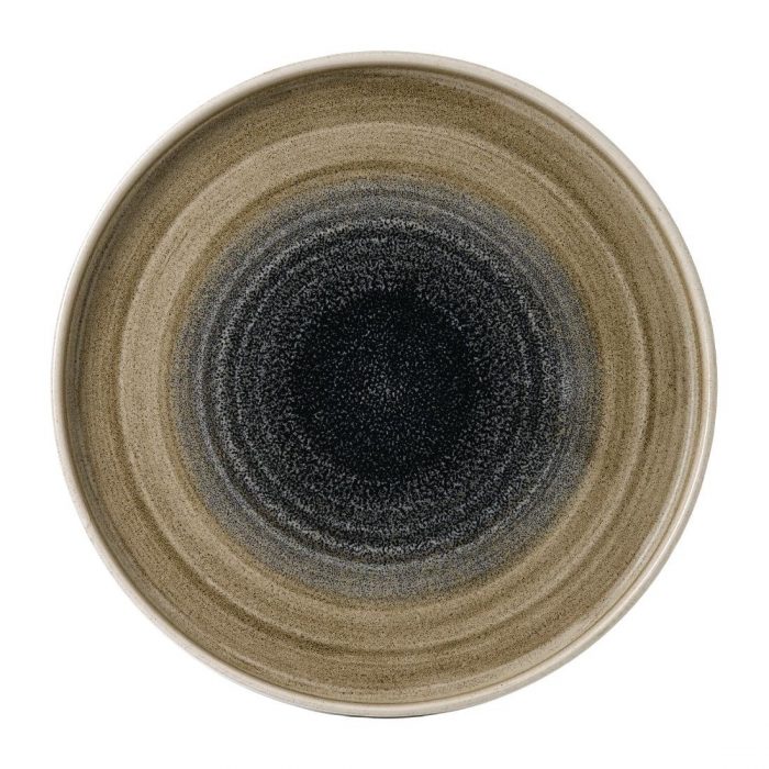 Stonecast Aqueous Bayou Walled Plate 8 1/4 " (Box 6) - Image 1
