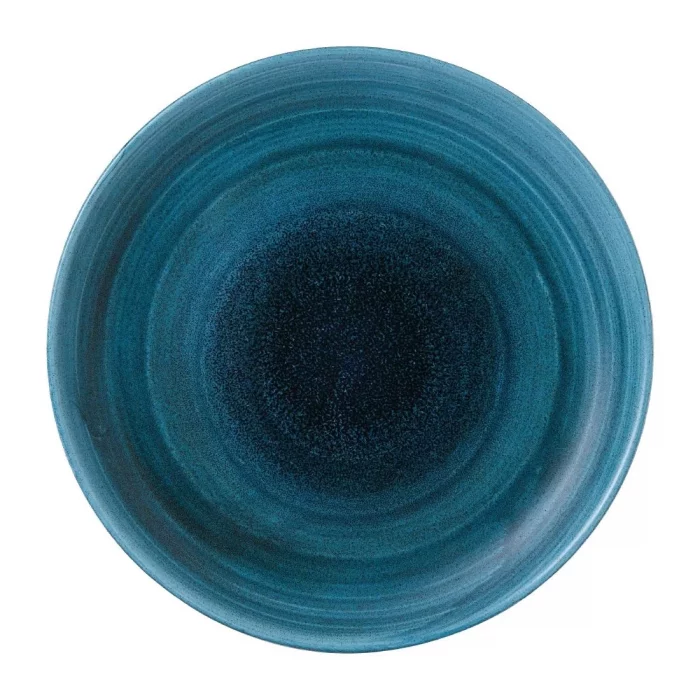 Stonecast Aqueous Lagoon Coupe Plate 10 1/4 " (Box 12) - Image 1