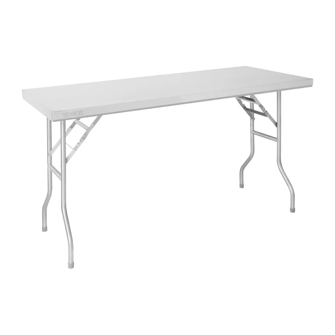 fn288_foldingworktable1.jpg Vogue Stainless Steel Folding Work Table 1220x610x780mm - Image 1
