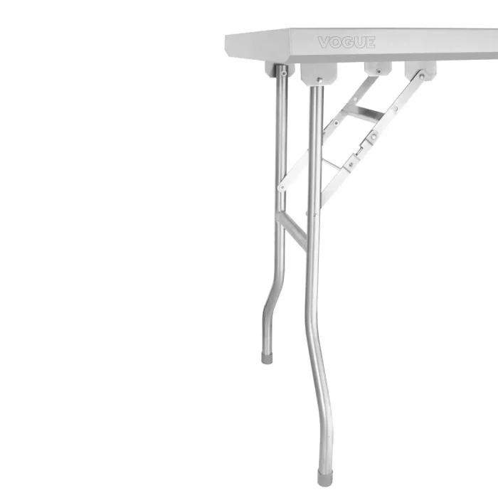 Vogue Stainless Steel Folding Work Table 1830x610x780mm - Image 4