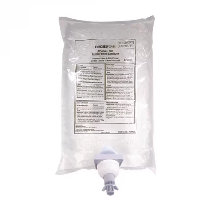 Rubbermaid AutoFoam Unperfumed Foam Alcohol-Free Hand Sanitiser 1.1Ltr (4 Pack) - Image 1