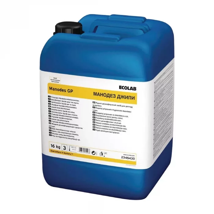 Ecolab Manodes GP Liquid Hand Disinfectant - 16kg - Image 1