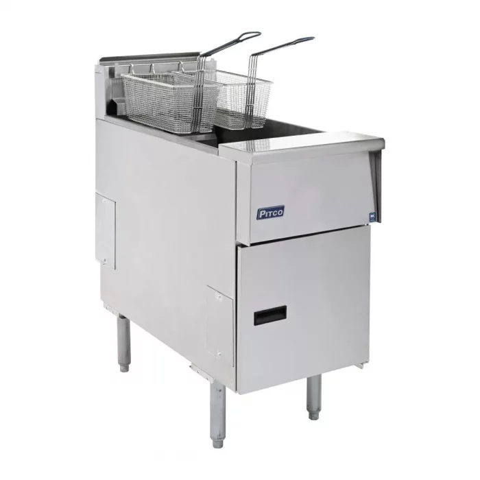 Pitco Single Tank Twin Basket Fryer SE14S-SSTC - Image 1
