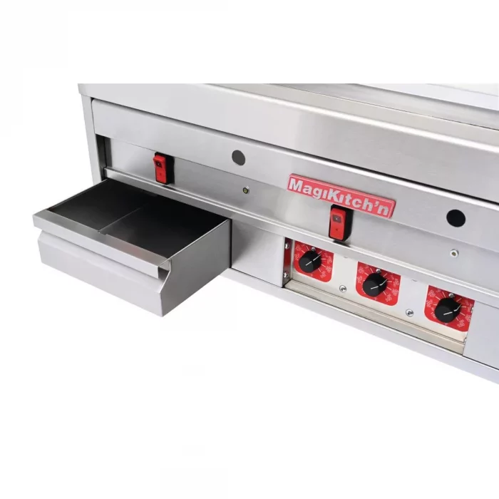 MagiKitch'n Heavy Duty Chrome Griddle MKG24 - Image 4