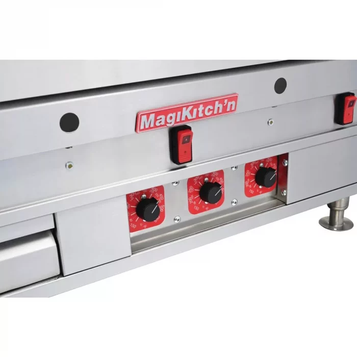 MagiKitch'n Heavy Duty Chrome Griddle MKE48 - Image 3