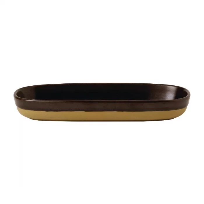 Churchill Emerge Cinnamon Brown Trays 230x95mm (Pack of 6) - Image 1