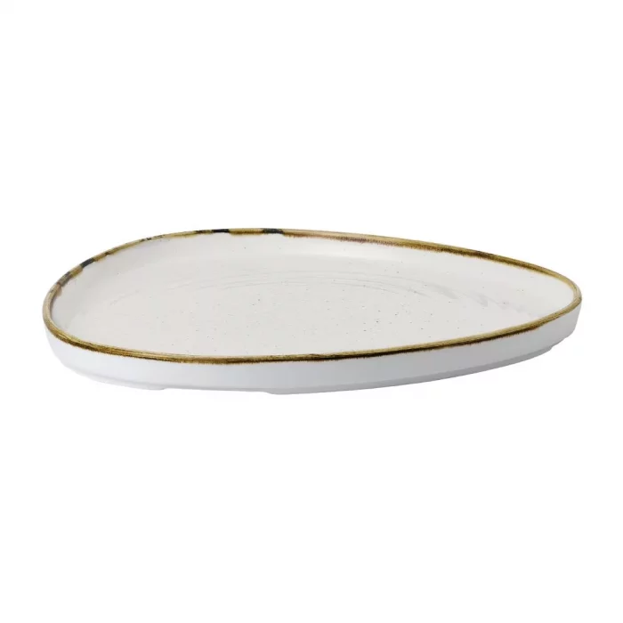 Churchill Stonecast Barley White Triangle Walled Chefs Plate 260mm (Pack of 6) - Image 5