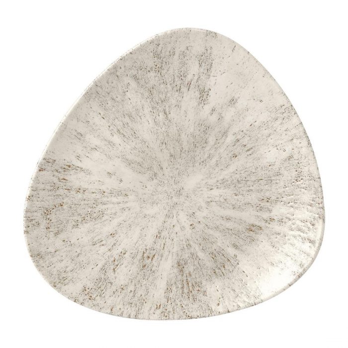 Churchill Stone Agate Grey Lotus Plate 254mm (Pack of 12) - Image 1