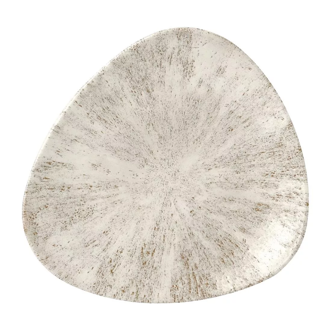 fr050_crockery.jpg Churchill Stone Agate Grey Lotus Plate 228mm (Pack of 12) - Image 1