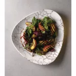 Churchill Studio Prints Kintsugi Agate Grey Lotus Plates 254mm (Pack of 12) - Image 5