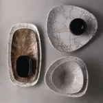 Churchill Studio Prints Kintsugi Agate Grey Lotus Plates 254mm (Pack of 12) - Image 7