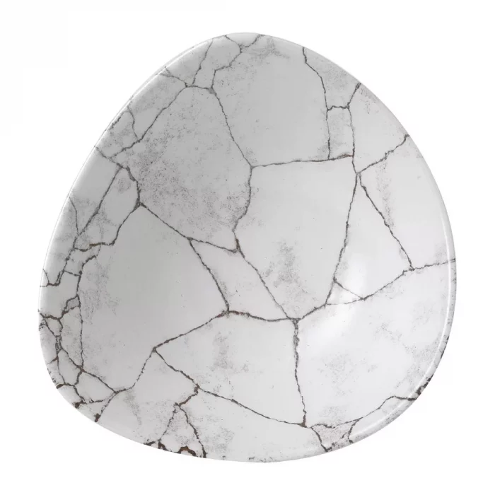 Churchill Studio Prints Kintsugi Agate Grey Lotus Bowls 177mm (Pack of 12) - Image 1