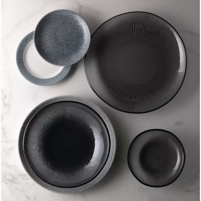Churchill Bamboo Organic Glass Round Plate 295mm (Pack of 6) - Image 3