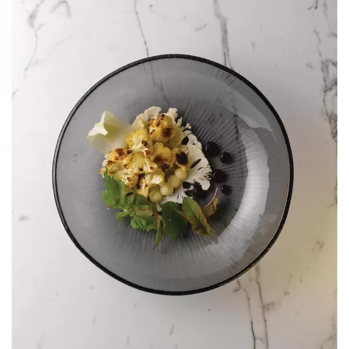 Churchill Bamboo Organic Glass Round Plate 295mm (Pack of 6) - Image 4