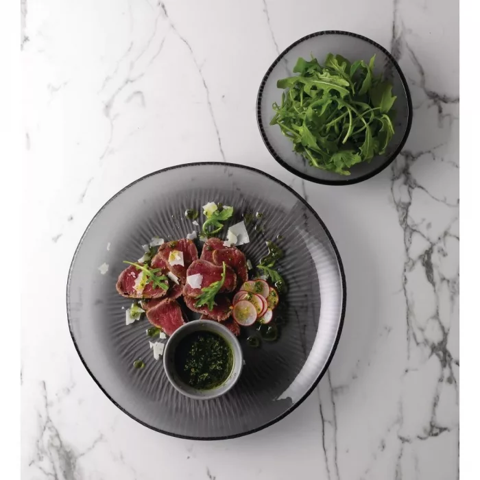 Churchill Bamboo Organic Glass Round Plate 295mm (Pack of 6) - Image 5