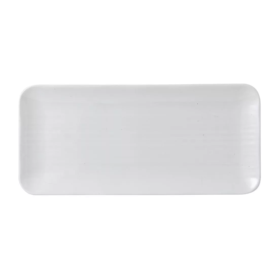 fr075_crockery.jpg Dudson White Organic Coupe Rect Platter 349 x 158mm (Pack of 6) - Image 1
