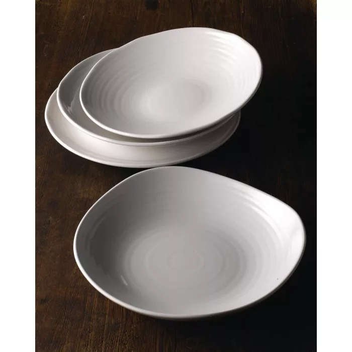 Dudson White Organic Coupe Flat Plate 317mm (Pack of 6) - Image 3