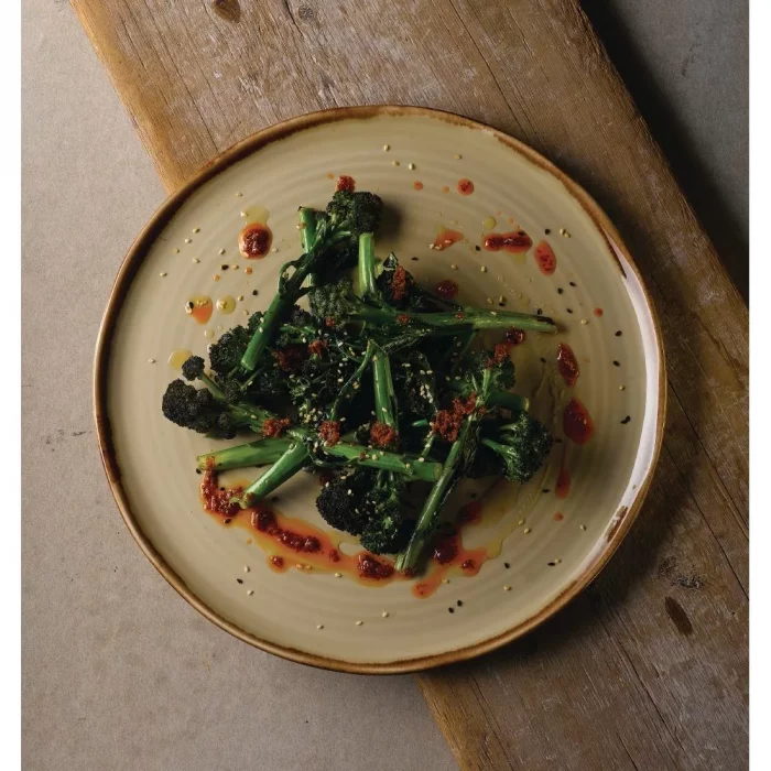 Dudson Harvest Linen Organic Coupe Flat Plate 317mm (Pack of 6) - Image 3