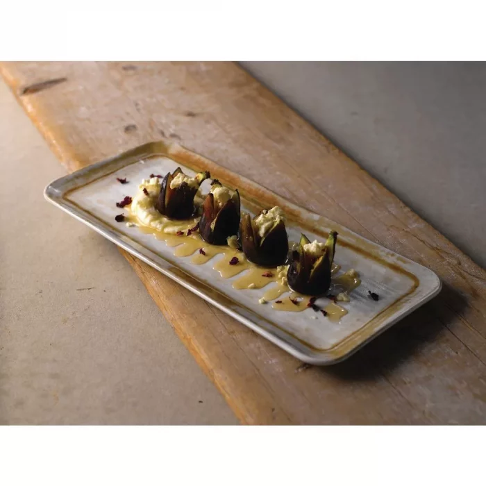 Dudson Sandstone Organic Rectangular Plate 269 x 160mm (Pack of 12) - Image 2