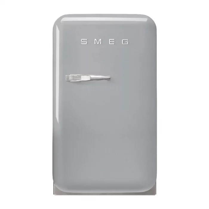 Smeg 50s Retro Mini Bar Fridge Silver FAB5RSV5 - Image 1