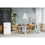 Smeg 50s Retro Mini Bar Fridge White FAB5RWH5 - Image 4