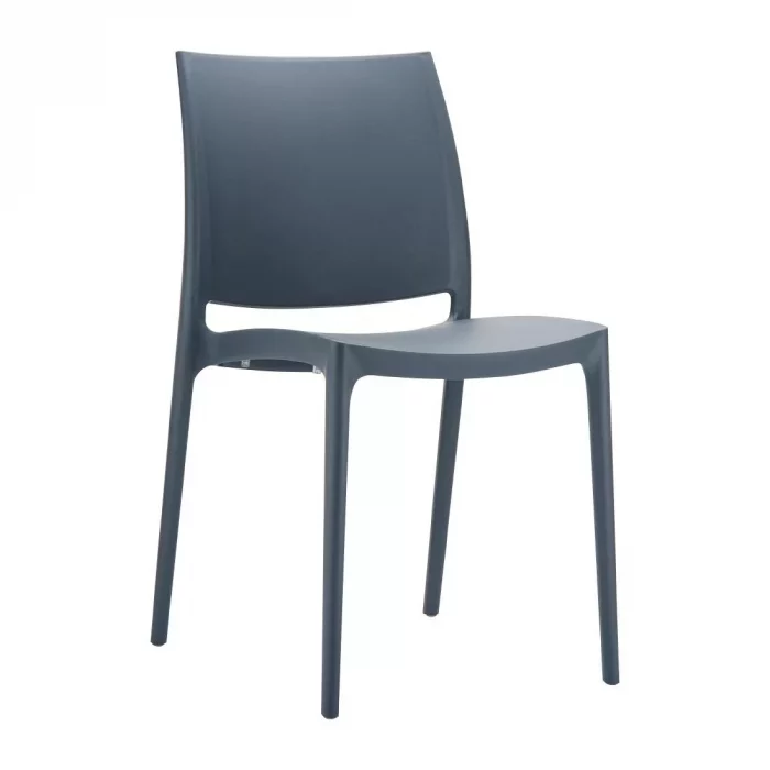 Maya Side Chair Dark Grey - Image 1