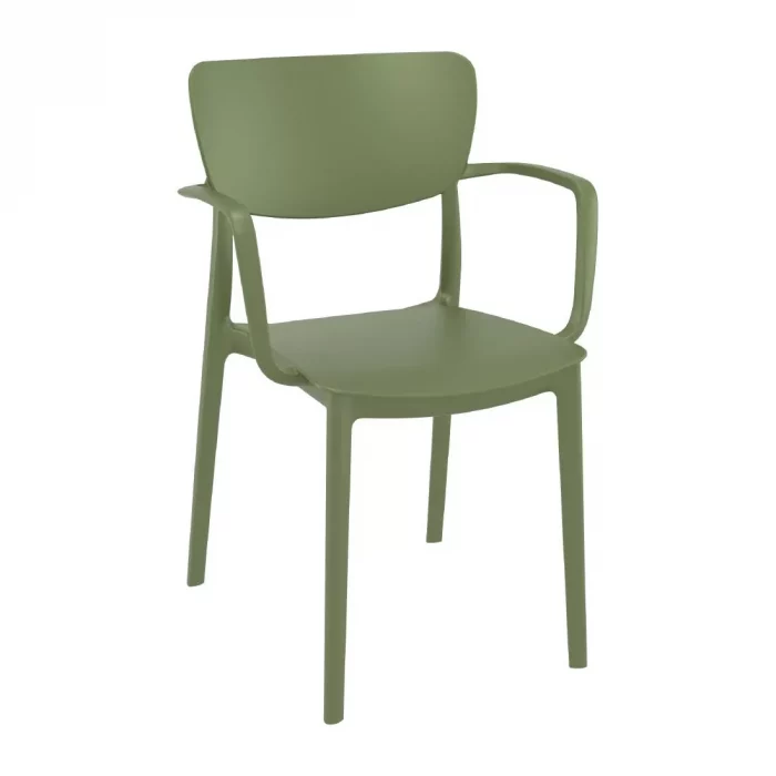 Lisa Arm Chair Olive Green - Image 1