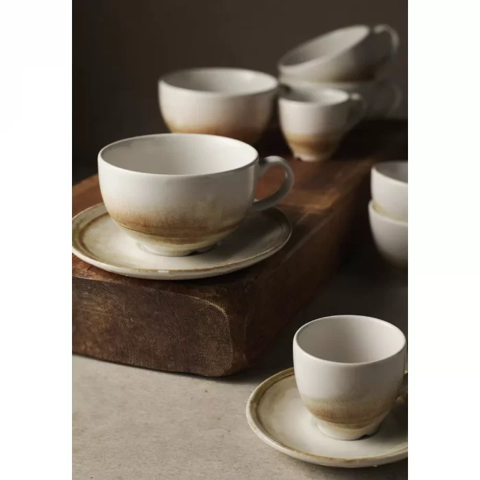 Dudson Makers Finca Sandstone Cappuccino Cup 227ml (Pack of 12) - Image 3
