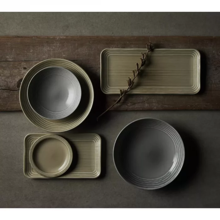 Dudson Harvest Norse Linen Organic Rect Plate 269x160mm (Pack of 12) - Image 2