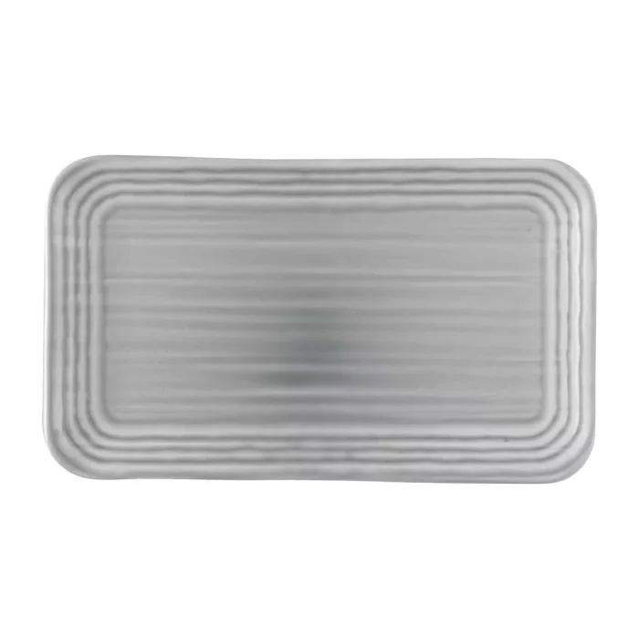 Dudson Harvest Norse Organic Rect Plate Grey 269mmx160mm (Pack of 12) - Image 1