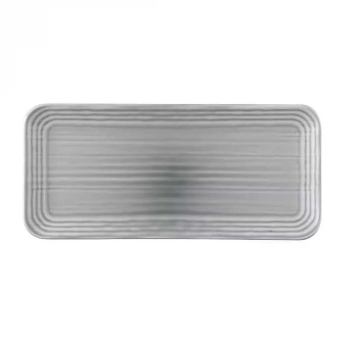 Dudson Harvest Norse Organic Coupe Rect Platter Grey 338x155mm (Pack of 6) - Image 1