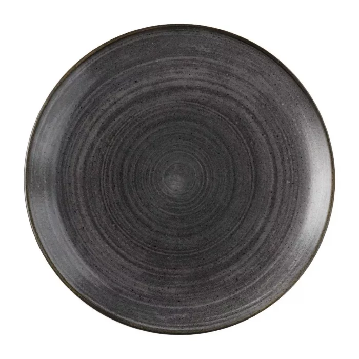 Churchill Stonecast Raw Evolve Coupe Plates Black 286mm (Pack of 12) - Image 1
