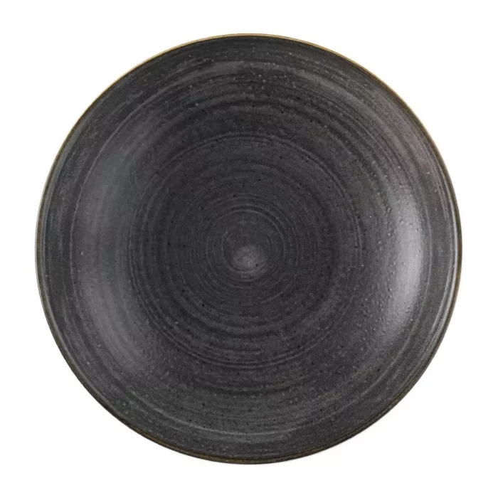 Churchill Stonecast Raw Evolve Coupe Bowls Black 248mm (Pack of 12) - Image 1
