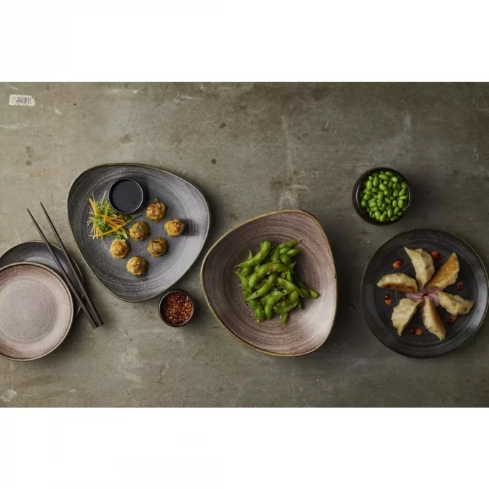 Churchill Stonecast Raw Evolve Coupe Plates Black 219mm (Pack of 12) - Image 4