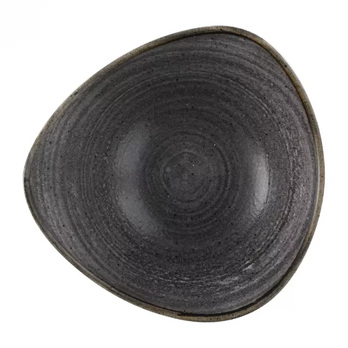 Churchill Stonecast Raw Lotus Bowls Black 178mm (Pack of 12) - Image 2