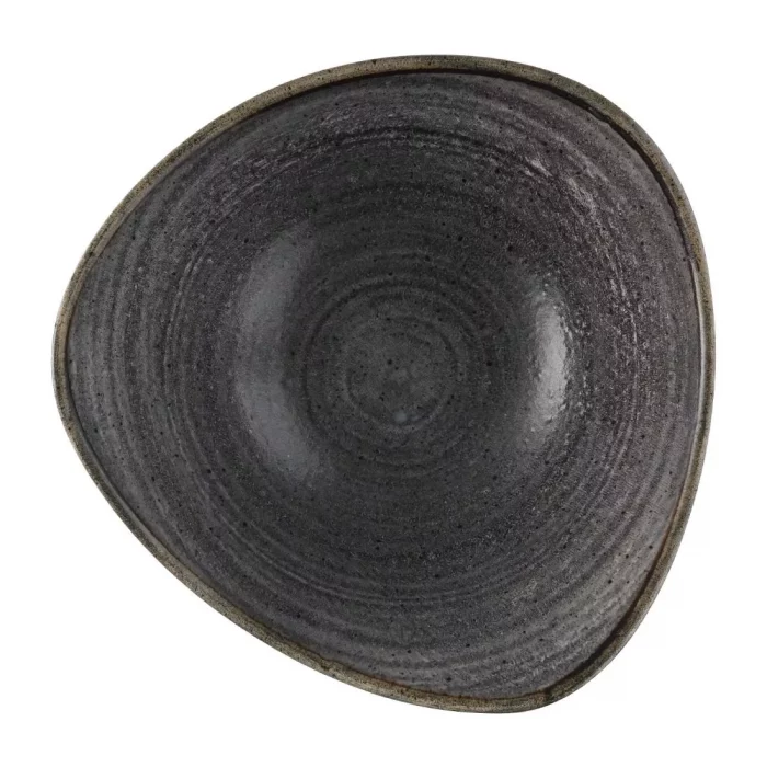 Churchill Stonecast Raw Lotus Bowls Black 178mm (Pack of 12) - Image 3